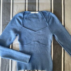 Abercrombie & Fitch Slate Blue Sweater